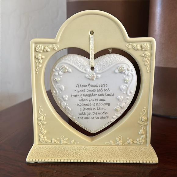 Enesco *VINTAGE* 1997 Precious Moments “Smiles of Friendship” Swinging Heart - Picture 8 of 13